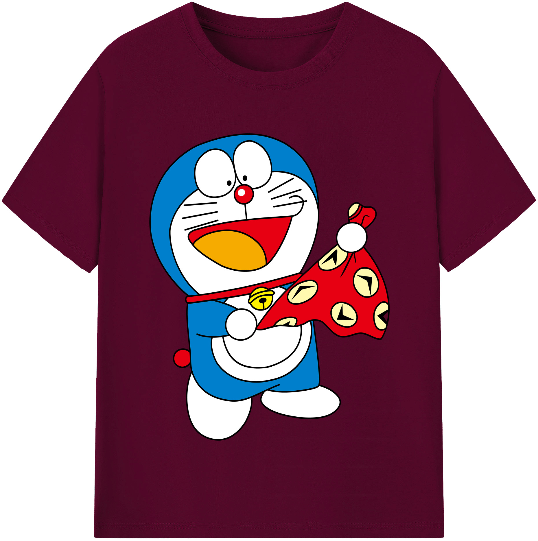（画像用） ドラえもん Doraemon レディースカジュアルプリントTシャツ（綿100％）